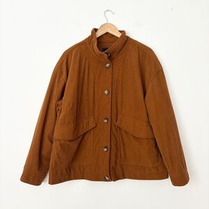 Bagatelle corduroy high neck chunky jacket